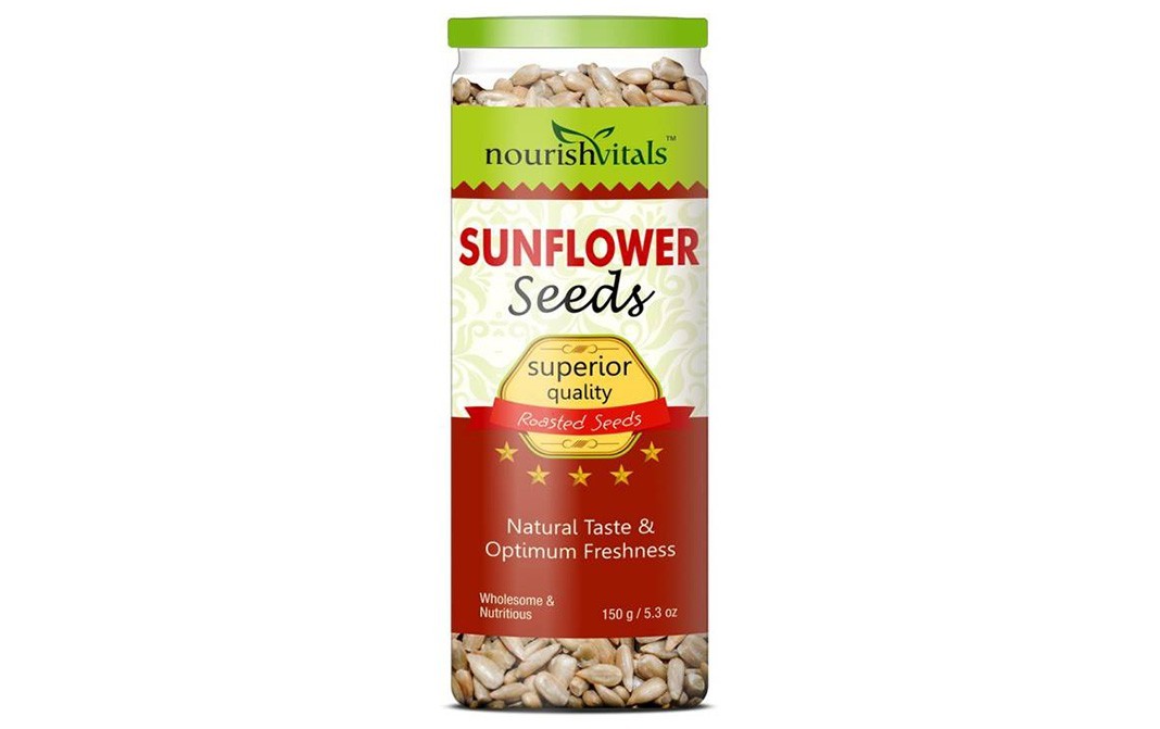NourishVitals Roasted Sunflower Seeds    Jar  150 grams